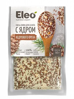 Смесь семян для салата с ядром кедрового ореха "Eleo" 50 г