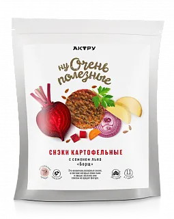 Снэки картофельные с семенем льна Борщ "Аппетитный перекус" 80 г